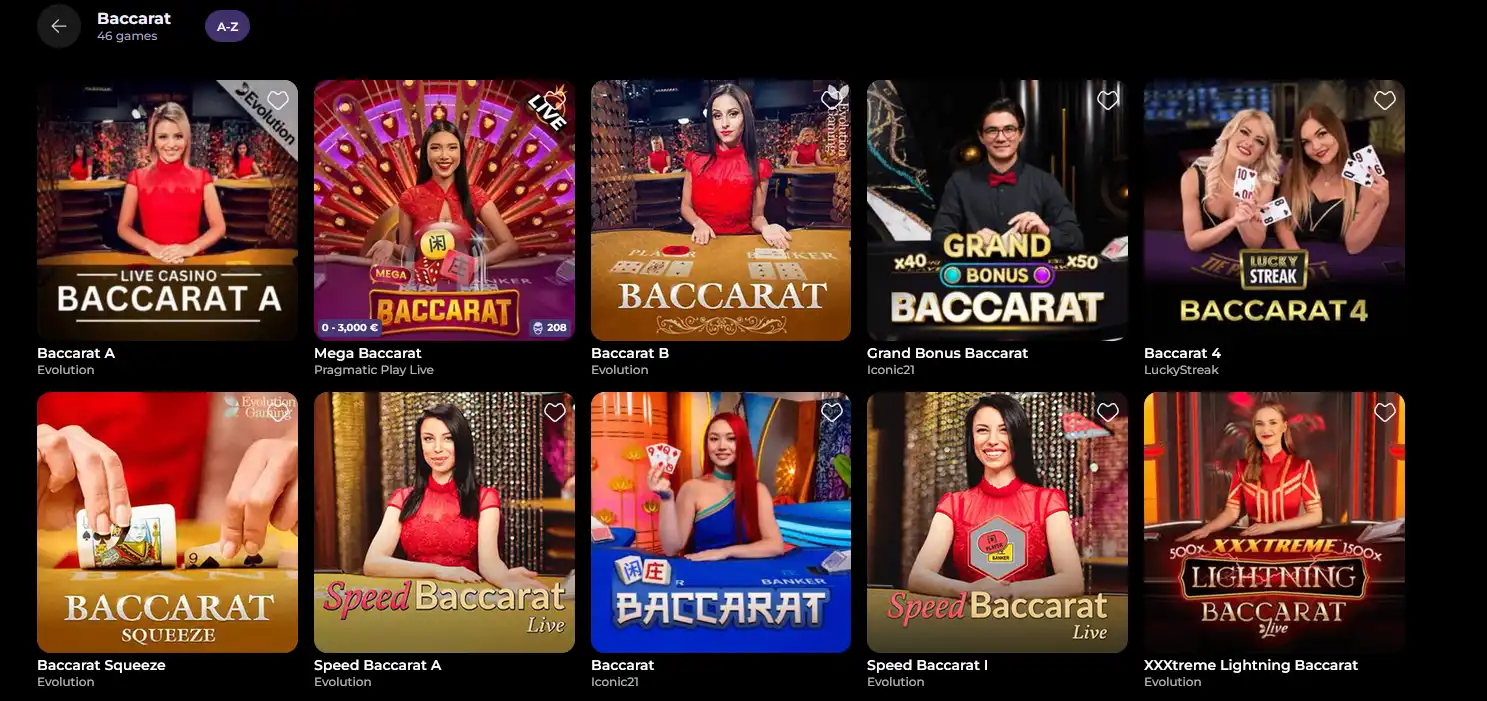 HighFlyBet Live Baccarat – Speed Baccarat und Mega Baccarat Tische im Live Casino